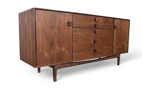 SMALL IB KOFOD LARSEN "DANISH RANGE" CREDENZA IN TEAK + AFROMOSIA
