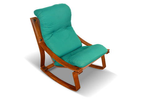 NORWEGIAN MODERN BENTWOOD ROCKING CHAIR
