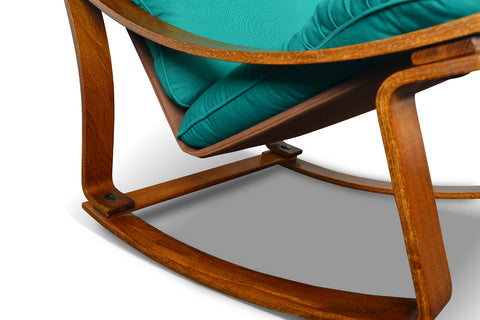 NORWEGIAN MODERN BENTWOOD ROCKING CHAIR