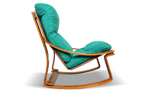 NORWEGIAN MODERN BENTWOOD ROCKING CHAIR