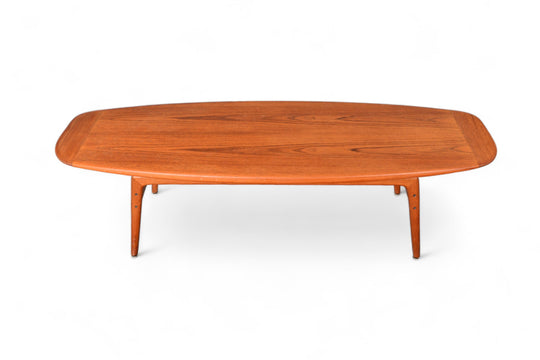 ARNE HOVMAND OLSEN FLOATING SURFBOARD COFFEE TABLE IN TEAK