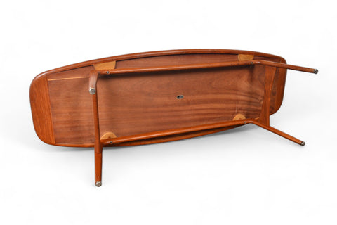 ARNE HOVMAND OLSEN FLOATING SURFBOARD COFFEE TABLE IN TEAK