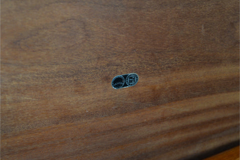 ARNE HOVMAND OLSEN FLOATING SURFBOARD COFFEE TABLE IN TEAK