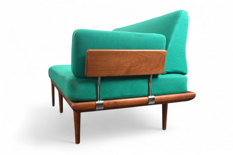 PETER HVIDT "MINERVA" THREE PIECE SECTIONAL SOFA IN TEAK