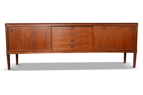 SQUARE PULL TEAK CREDENZA BY H.W. KLEIN #1