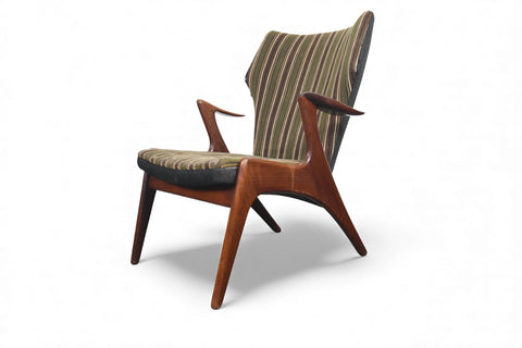 KURT ØSTERVIG ATOMIC WINGBACK LOUNGE CHAIR IN AFROMOSIA
