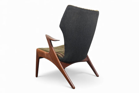 KURT ØSTERVIG ATOMIC WINGBACK LOUNGE CHAIR IN AFROMOSIA