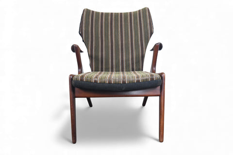 KURT ØSTERVIG ATOMIC WINGBACK LOUNGE CHAIR IN AFROMOSIA