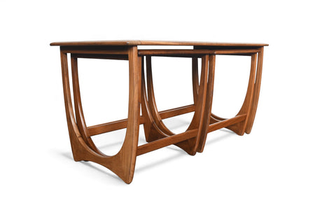 SET OF LONG G PLAN ASTRO NESTING TABLES