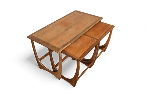 SET OF LONG G PLAN ASTRO NESTING TABLES