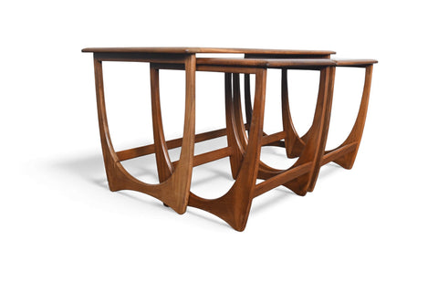 SET OF LONG G PLAN ASTRO NESTING TABLES