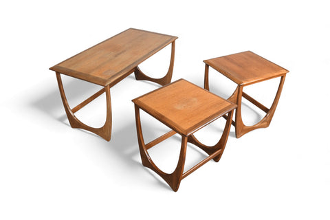 SET OF LONG G PLAN ASTRO NESTING TABLES