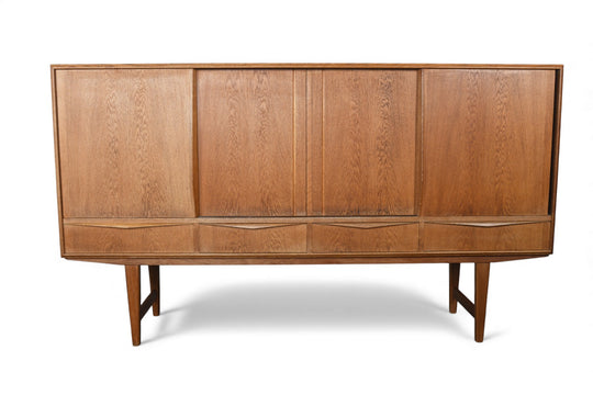 E.W. BACH HIGH SIDEBOARD WITH BAR IN OAK