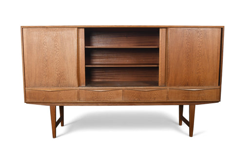 E.W. BACH HIGH SIDEBOARD WITH BAR IN OAK