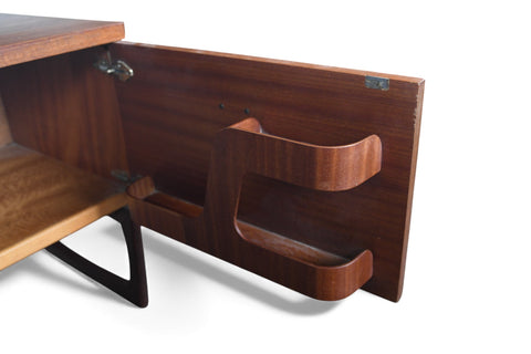 G PLAN QUADRILLE TEAK VANITY WITH TRI FOLD MIRROR