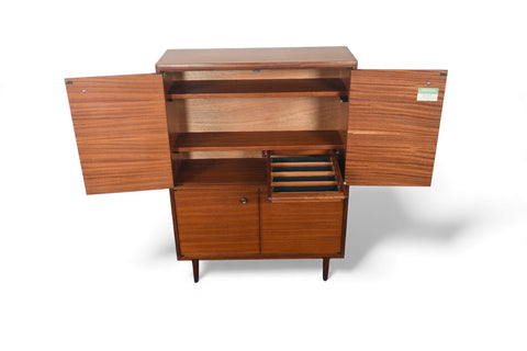 ON LOAN - BEAVER + TAPLEY "MULTI WIDTH" NARROW CUPBOARD IN MAHOGANY