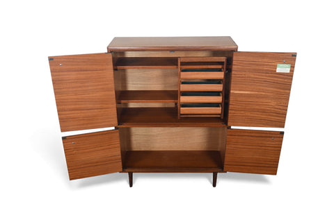 ON LOAN - BEAVER + TAPLEY "MULTI WIDTH" NARROW CUPBOARD IN MAHOGANY