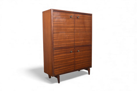 ON LOAN - BEAVER + TAPLEY "MULTI WIDTH" NARROW CUPBOARD IN MAHOGANY