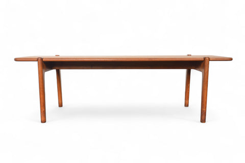 HANS WEGNER SOLID TEAK FLIP TOP COFFEE TABLE