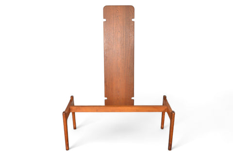HANS WEGNER SOLID TEAK FLIP TOP COFFEE TABLE