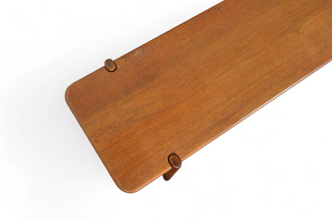 HANS WEGNER SOLID TEAK FLIP TOP COFFEE TABLE