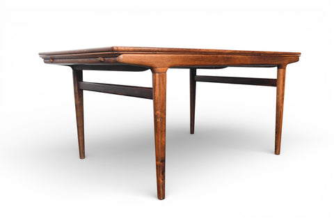 JOHANNES ANDERSEN DRAW LEAF DINING TABLE IN ROSEWOOD