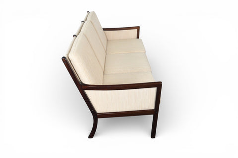 OLE WANSCHER MAHOGANY FRAMED SOFA FOR P. JEPPESEN