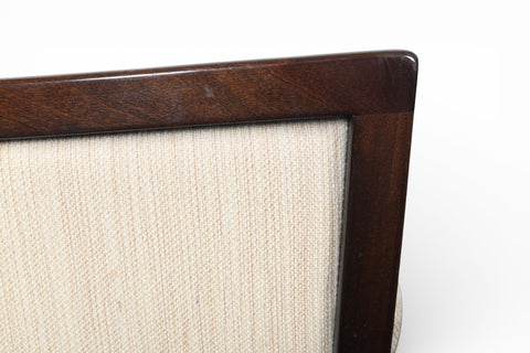 OLE WANSCHER MAHOGANY FRAMED SOFA FOR P. JEPPESEN