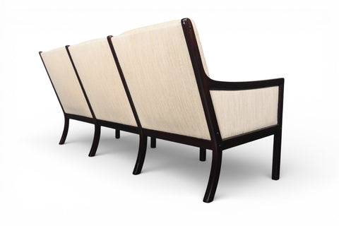 OLE WANSCHER MAHOGANY FRAMED SOFA FOR P. JEPPESEN