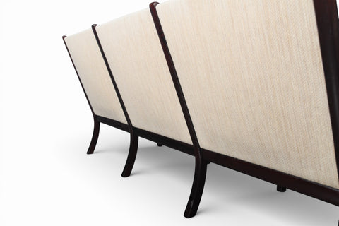 OLE WANSCHER MAHOGANY FRAMED SOFA FOR P. JEPPESEN