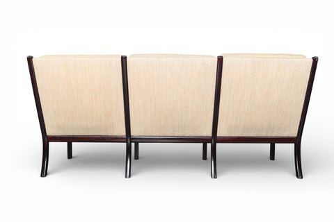 OLE WANSCHER MAHOGANY FRAMED SOFA FOR P. JEPPESEN