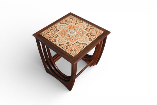 ON HOLD - G PLAN ASTRO TILE TOP NESTING TABLES IN TEAK