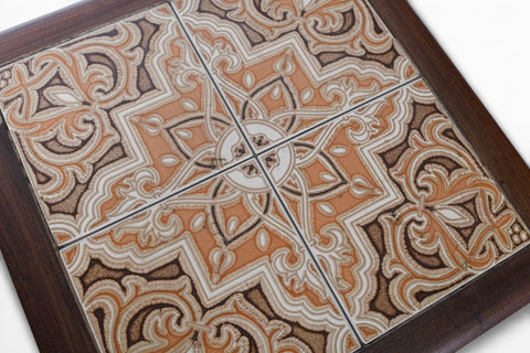 G PLAN ASTRO TILE TOP NESTING TABLES IN TEAK