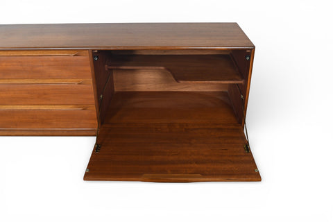 RARE LARGE MCINTOSH BASKETWEAVE CREDENZA IN TEAK