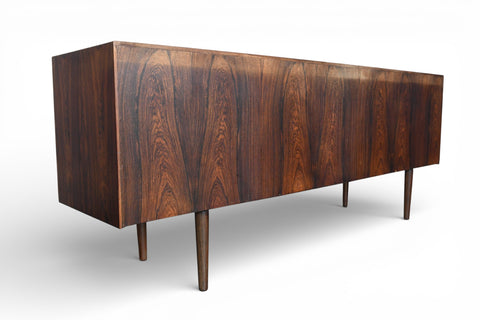 IB KOFOD LARSEN BRAZILIAN ROSEWOOD CREDENZA WITH TAMBOUR DOORS