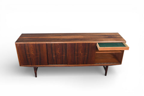 LOW BRAZILIAN ROSEWOOD CREDENZA BY E.W. BACH