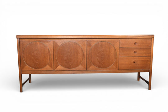 NATHAN FURNITURE "CIRCLE" CREDENZA IN TEAK #1