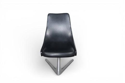 SINGLE CHROMCRAFT 'SCULPTA' SWIVEL DINING / TASK CHAIR