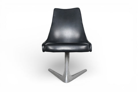 SINGLE CHROMCRAFT 'SCULPTA' SWIVEL DINING / TASK CHAIR