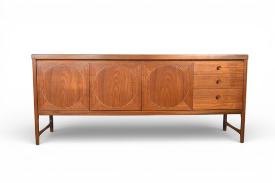 NATHAN FURNITURE "CIRCLE" CREDENZA IN TEAK #2