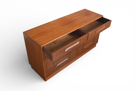 G PLAN FRESCO EIGHT DRAWER DOUBLE DRESSER IN TEAK