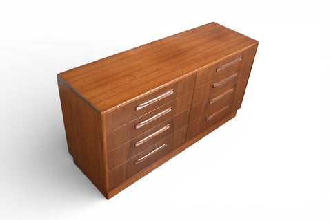 G PLAN FRESCO EIGHT DRAWER DOUBLE DRESSER IN TEAK