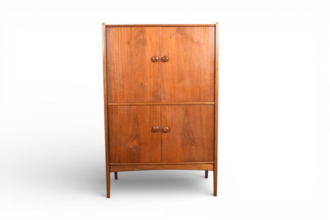 TALL TEAK CUPBOARD / BAR BY A. YOUNGER LTD.