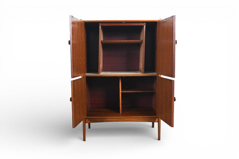 TALL TEAK CUPBOARD / BAR BY A. YOUNGER LTD.