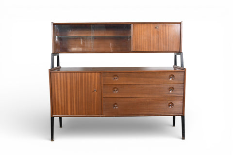 DOUBLE HIGH SIDEBOARD IN MAHOGANY BY NATHAN