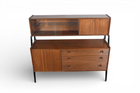 DOUBLE HIGH SIDEBOARD IN MAHOGANY BY NATHAN