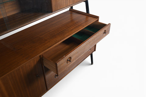 DOUBLE HIGH SIDEBOARD IN MAHOGANY BY NATHAN