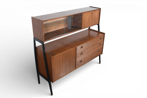 DOUBLE HIGH SIDEBOARD IN MAHOGANY BY NATHAN