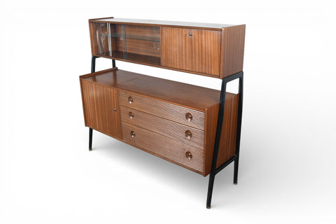 DOUBLE HIGH SIDEBOARD IN MAHOGANY BY NATHAN