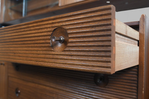 DOUBLE HIGH SIDEBOARD IN MAHOGANY BY NATHAN